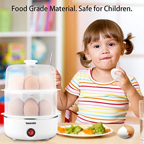2tier Egg Cooker Large 14 Eggs Capacity, Tomorotec Electric Rapid Egg