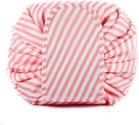 VOARGE 1 Piece Drawstring Makeup Bag, Waterproof, Portable Cosmetic Bag Lazy Drawstring Makeup Pouch Large Capacity Travel Storage Organiser Toiletry Bag for Women and Girls