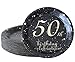 50th birthday decorations party supplies set,50th birthday gifts for women or men, 50 piece paper plates,9 x 9 Inches. (50)