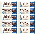 Think Products ThinkThin Bar Brownie Crunch - 2.1 Ounce Bars (10 Pack)