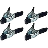 Lot of 4 - 6" inch Spring Clamp Large Super Heavy Duty Spring Metal Black - 3 inch Jaw opening