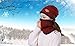 HINDAWI Womens Beanie Winter Hat Scarf Set Slouchy Warm Snow Knit Skull Cap (Red)
