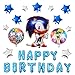 17PCS Sonic the Hedgehog Balloons Birthday Party Supplies Set, Happy Birthday Banner Foil Balloon for Kids Baby Shower Birthday Party Decorations
