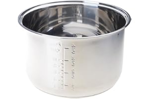 304 Stainless Steel Rice Cooker Inner Pots Dishwasher Safe Inside Bowl with Even Heating Base Replacement
