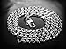 Luxury Silver Cuban Link Chain Premium Stainless Steel Necklace for Men + Gift Case