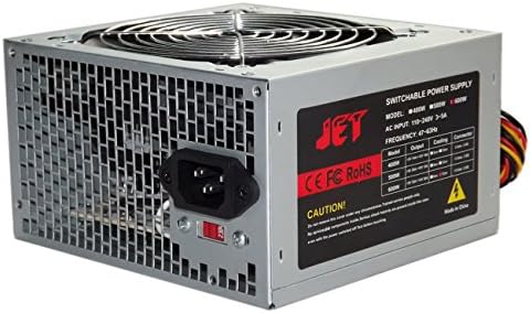Premium Professional Duplicator Power Supply 600 Watt (15 SATA + 2 IDE) 12cm X 12cm Cooling Fan Designed for 13 Targets CD DVD Blu-ray Duplicator Tower Case 115v/230v Input Switchable