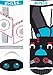 Best Buds Mismatched Socks Kids Box - T-Rex and Triceratops Dinosaurs, Ghost and Skeleton (Glow in the Dark), Lion and Zebra Ages 4-8
