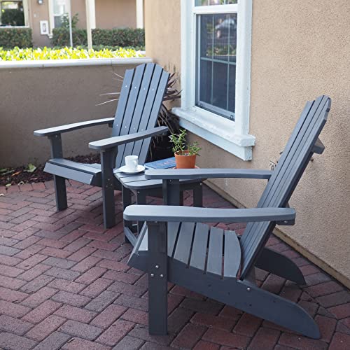 PolyTEAK Adirondack Chair, Premium Weather Resistant Poly Lumber