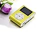 Sannysis Mini USB Clip MP3 Player LCD Screen Support 32GB Micro SD TF Card (Green)