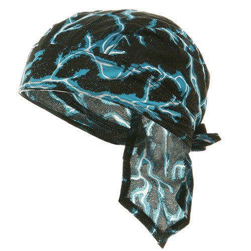 Biker Series Headgears-Blue_Lightning