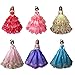 Sakiyr Doll Clothes, Doll Dresses - Quality Fashion Wedding Party Gown Outfits for Doll Xmas-Gift (6PCS-Random)