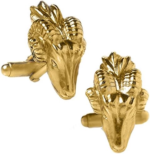 Manufactured in USA - Reproduction of a Ram Head 3-Dimensions Cufflinks, from Our Museum Store