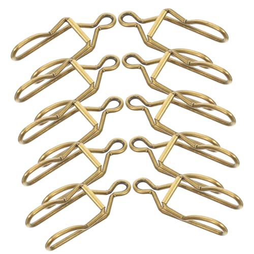 TOGEVAL 50pcs Metal Pocket Watch Chain Clasps DIY Craft Clips Iron Durable Accessories for Pocket Watch Pants Chain Easy Installation and Removal