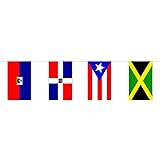GIZZY® Caribbean Nations (32 Caribbean Nations) 10m bunting 32 flags