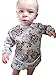 OHBABYKA Baby Waterproof Sleeved Bib for Infant Toddler,6-24 Months