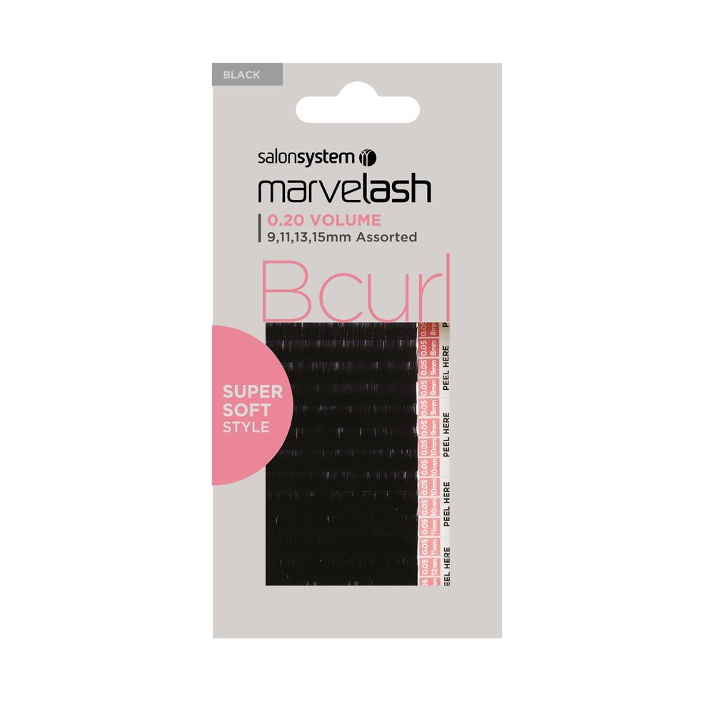 Marvelash B Curl, 0.20 9/11/13/15 mm, Super Soft Style
