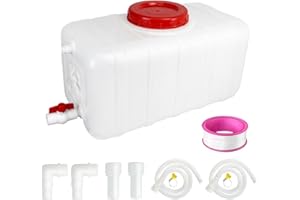 Esamploe 13.2 Gallon Potable Water Storage Containers Long Term,Water Tank with Spout Kit,Portable Water Storage Barrel for Outdoor Camping,Picnicking, RV and Household Water Use