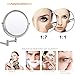 IBeaty Bathroom Mirror 8 inch Wall Mount Makeup Mirror Double-Sided Face Mirror, Swivel Vanity Mirror 1x and 7X Magnification Polished Chrome Finished