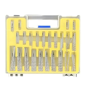 Generic 150PCS 0.4-3.2mm Drill Bit Set Small Precision with Carry Case Plastic Box Mini HSS Hand Tools Twist Drill Kit Set