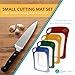 Cutting Board / Mat Set Antibacterial & Dishwasher Safe, Set of 4 Color Coded Cutting Boards / Flexible Cutting Mats for All Your Cutting Needs by Zone – 365