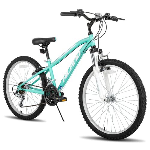 Hiland 24 inch Kids Mountain Bike for Age 712,18 Speed,Suspension Fork