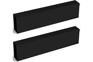 Colingmill 2 Pcs HDPE Plastic Block 2" x 3" x 12", Polyethylene Solid Plastic Block for Machining, Home Floor Improvement, Prototyping, DIY Projects, Engineering (Black)