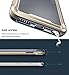 E LV iPhone 6S Case Cover Slim Armor Defender for iPhone 6S / iPhone 6 - [DARK BLUE/LIGHT GOLD]