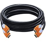 A-Best 4K*2K 28AWG HDMI Cable Supports Ethernet, 2.0v 1.4v 1.3v 3D and Audio Return 15 Feet/4.58 Meter(2-Pack),Orange Color, Type A to Type A