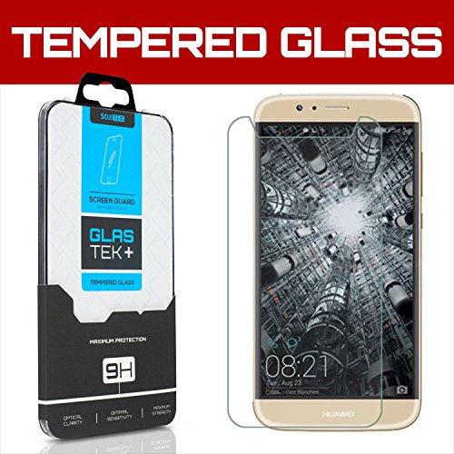 SOJITEK Huawei G8 Premium Ballistic Tempered Glass Screen Protector with Lifetime Replacement Warranty - High Definition (HD) Ultra Clear 99.99% Clarity and Touchscreen Accuracy Smart Film