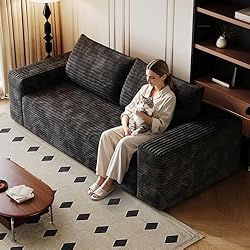 63" Cloud Loveseat Boneless Sofa Couch in a Box, No