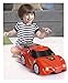 Racing Car Toy, Touch and Go Sports Car Battery Operated Bump and Go Motion with LED Lights and Sound for 2 3 4 Years old Boys and Girls Toddlers Kids Gift