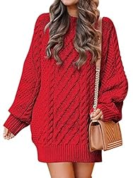 ANRABESS Women's Loose Crewneck Oversize Sweater
