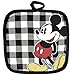 Disney Oven Mitt Pot Holder & Dish Towel 3 pc Kitchen Set (Mickey Mouse Black)