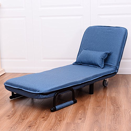 New Folding Convertible Sofa Bed Arm Chair Sleeper Leisure Recliner Lounge Couch
