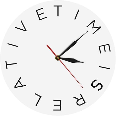 Relojes De Pared El Tiempo Es Un Estado De Animo Relativo Acrilico