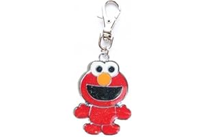 TOMENGBEIAABBCC ELMO Sesame Street Jewelry Charm PET Collar Dog CAT Zipper Pull Purse Jacket Backpack Keychain