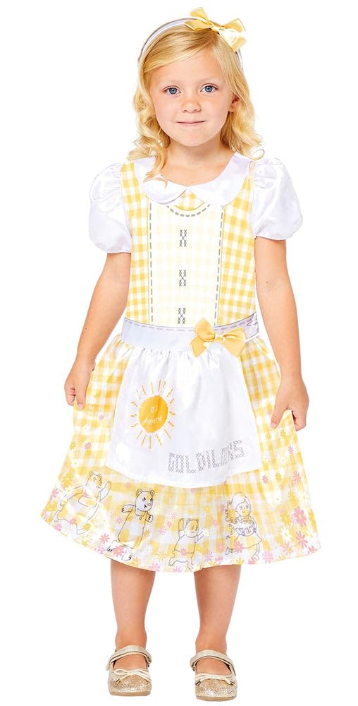 amscan 9910093 Child Girls Sustainable Goldilocks Book Week Fancy Dress Costume (8-10years)
