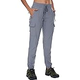 Arunlluta Hiking Pants Women Lightweight Cargo Pants Quick Dry Joggers for Women with Pockets Water-Resistant Travel Pants