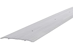 M-D Building Products 69808 Sturdy Aluminum Fluted Saddle Threshold, Mill Finish: Stylish Doorway Transition Draft Protection (1/4-Inch by 5-Inch - 72-Inch) TH042