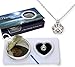 Pearlina Paw Print Cultured Pearl in Oyster Necklace Set Silver-tone Pendant w/Stainless Steel Chain 18