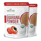 Organic Guarana Seed Powder by Alovitox (16 Oz) | Raw, Vegan, Gluten Free Super Food Supplement | Naturally High in Energy Boosting Caffeine | Low Calorie Addition to Health Shakes, Smoothies & Drinks