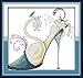 YEESAM ART New Cross Stitch Kits Advanced Patterns for Beginners Kids Adults - Fashion High Heels and Cat 11 CT Stamped 50×46 cm - DIY Needlework Wedding Christmas Gifts