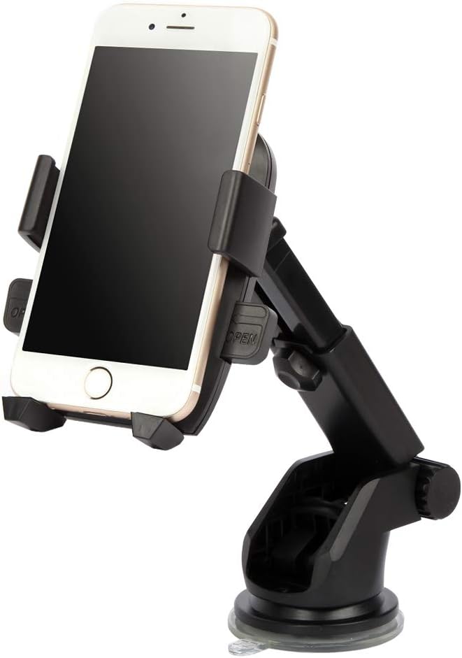 Universal Car Phone Mount, Telescopic 360° Dash Windshield Air Vent Handsfree Stand for iPhone 11 Pro Xs Max XR X 8 7 6, Galaxy s20 Note 10 9 Plus