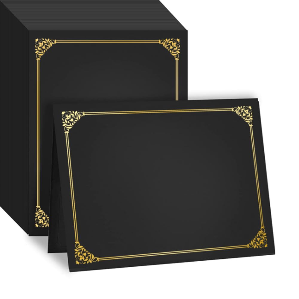 10pcs Certificate Folder Certificate Paper Certificate Holders Certificate Sleeves Honor Certificate Cover for Award Certificate Document Covers Graduation Diploma Covers Folder Holder for 8.5”x 11”