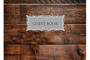 Guest Book: Rustic Log Guest Book for Vacation Home - Rustic Cottage - Cabin - Vacation Rental - Airbnb - VRBO - Guest House,