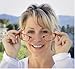 Clic Magnetic Reading Glasses for Men or Women, Computer Readers, Original (S-M, Red, 2.50 Magnification)