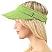 UPF UV Sun Protection Wide Brim 100% Cotton Beach Pool Visor Golf Cap Hat Lime