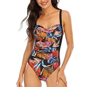 WIN.MAX Tankini voor dames, badmodeset, hoge taille, ruches, volant, 2-delige bikiniset, zwemkostuum, plus-size badpak