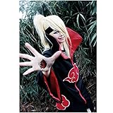 Angelaicos Unisex Halloween Cosplay Costume Uniform Cloak with Headband (S, Hoodie Cloak)