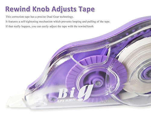 Original Correction Tape, 12 Meters Long Tape, 6-Pcs